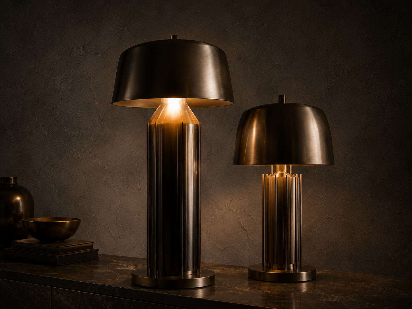 Aurora table lamp in a luxury interior setting